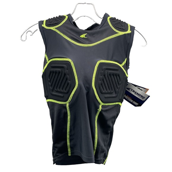 Champro Bull Rush Compression Shirt Boys Large Padded Football Sportswear Jersey - Picture 1 of 9